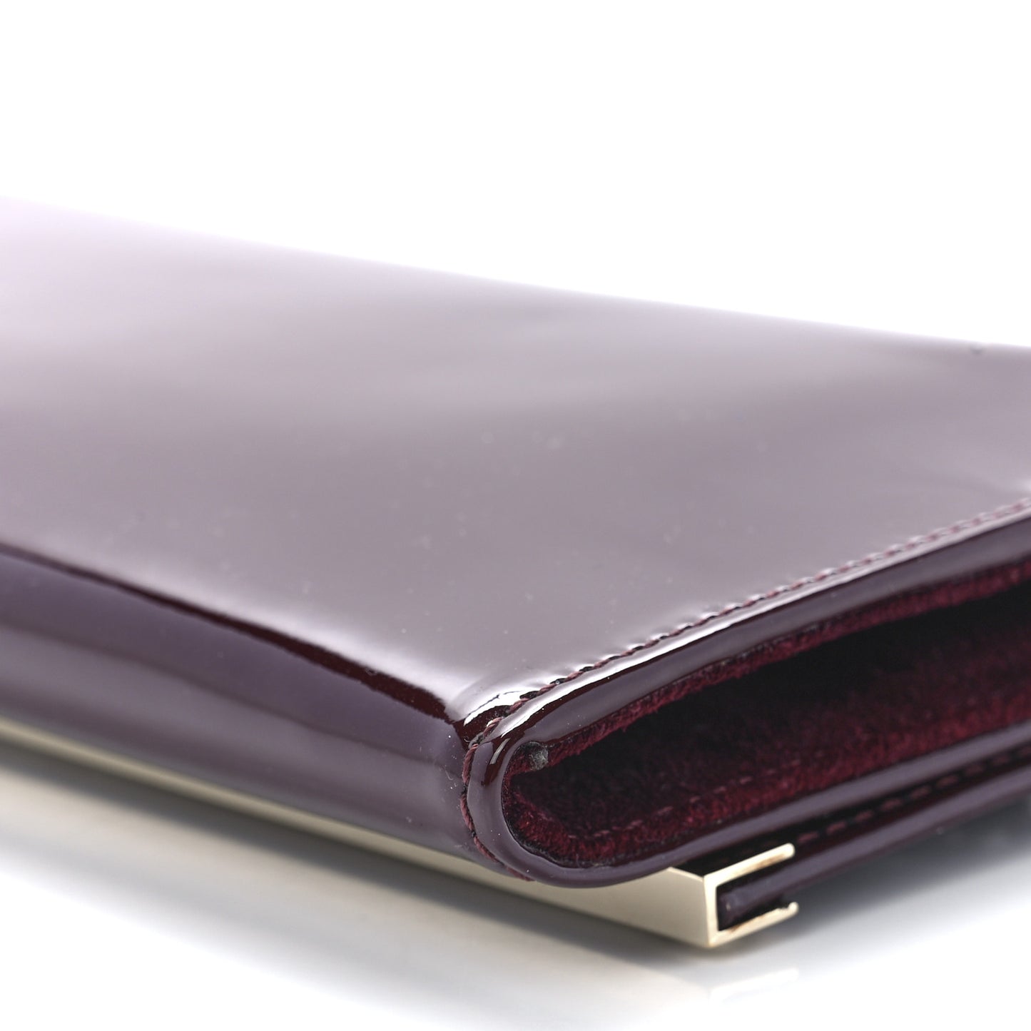 Patent Milla Wallet on Chain Bordeaux