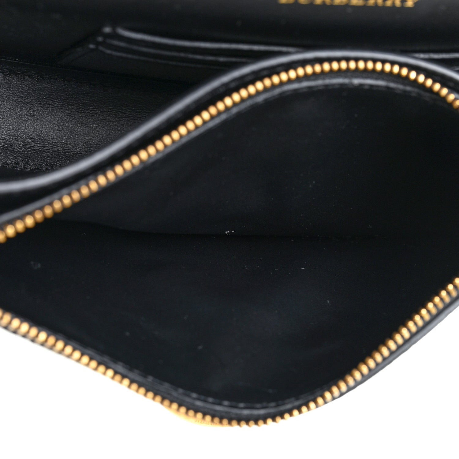 Burberry Goatskin Cotton Canvas Vintage Check D-Ring Mini Bag Black Antique Yellow 5 of 12