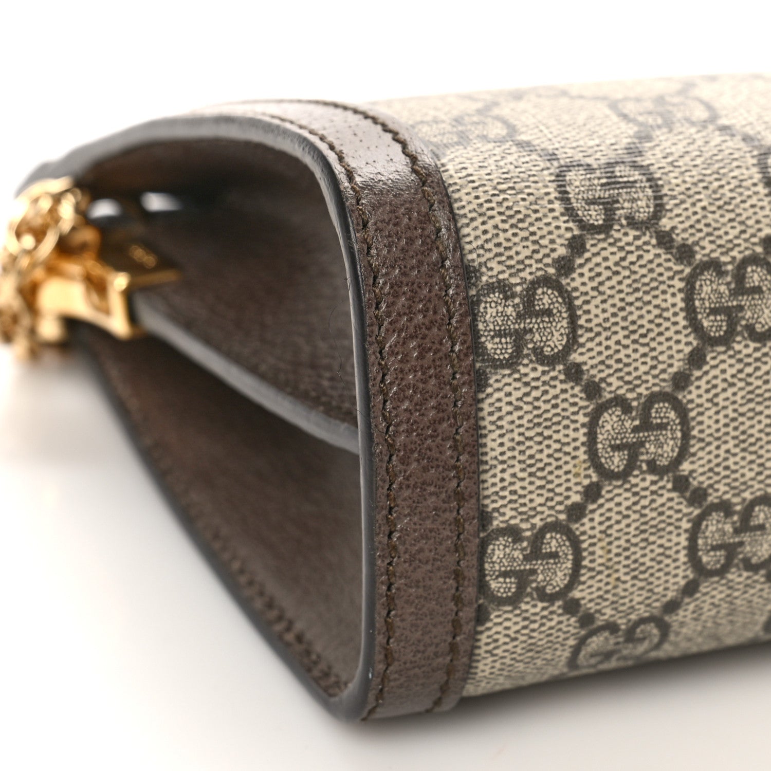 Gucci GG Supreme Monogram Web Small Ophidia Chain Shoulder Bag Brown 8 of 10