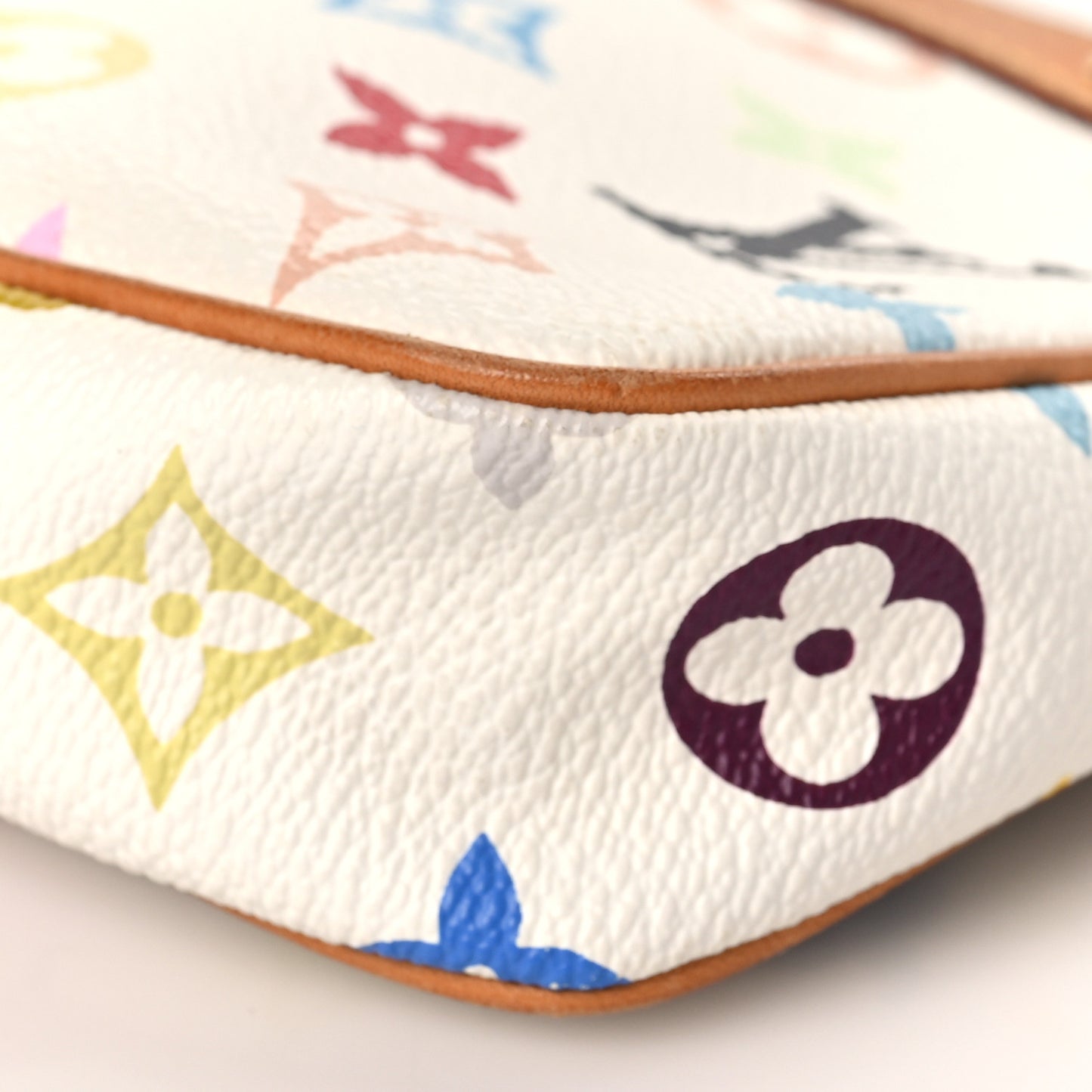 Monogram Multicolor Pochette Accessories White