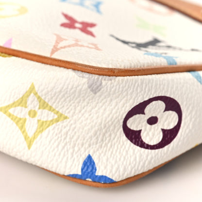 Louis Vuitton Monogram Multicolor Pochette Accessories White 8 of 8