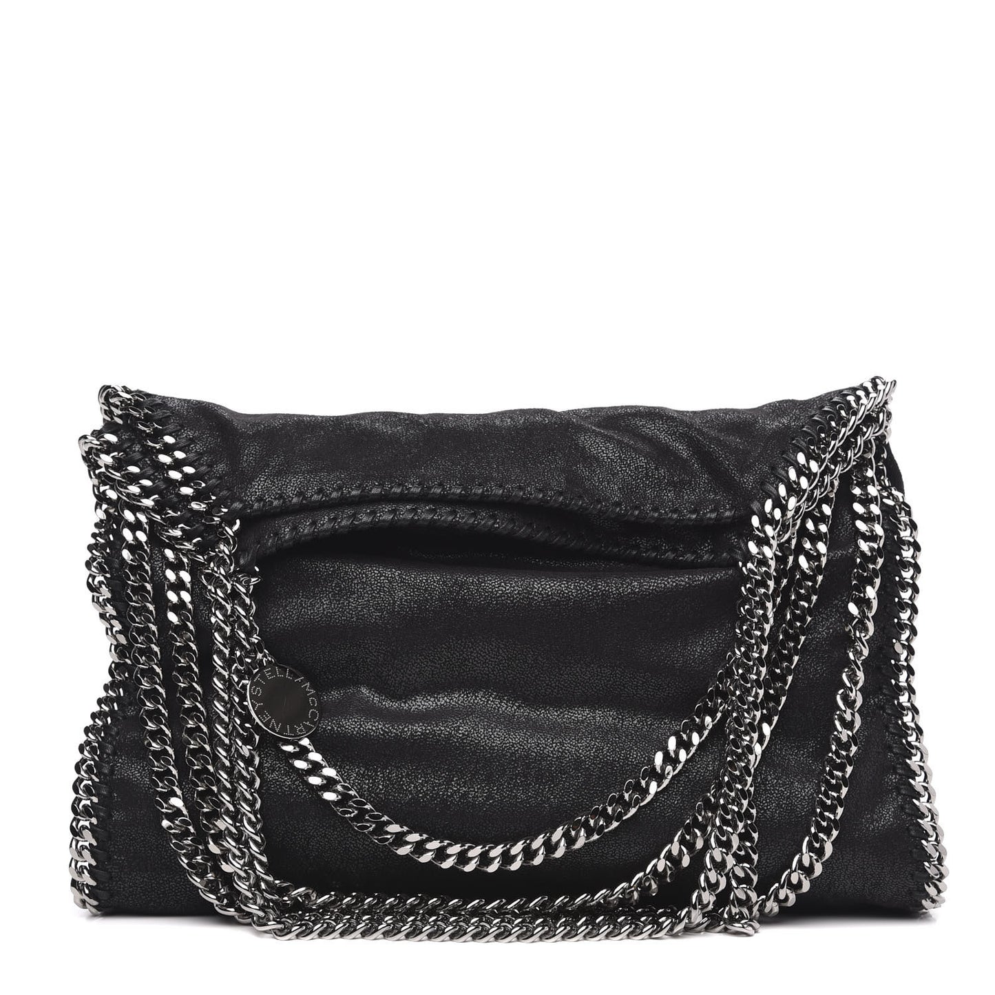 Shaggy Deer Falabella Fold Over Tote Black