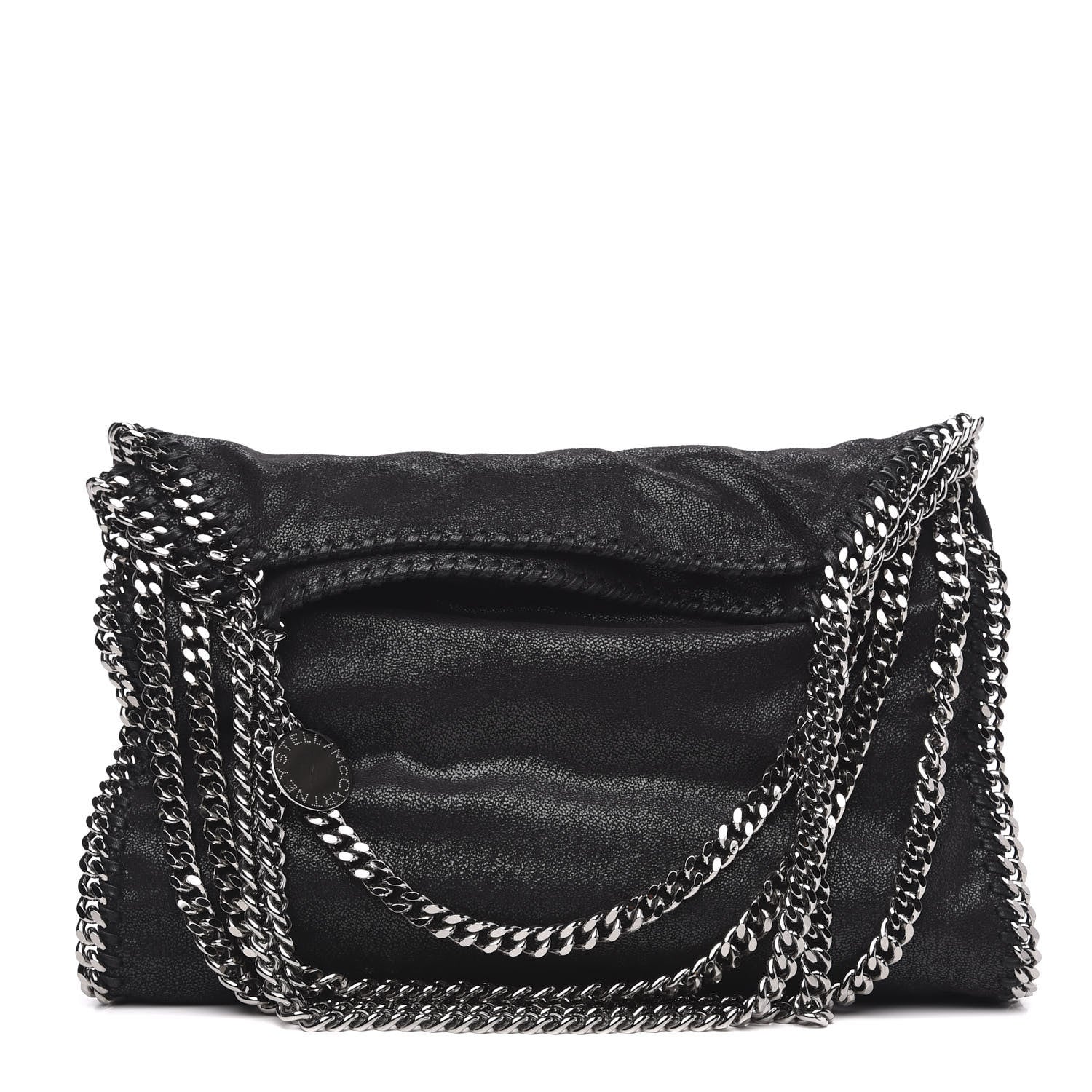 Stella McCartney Shaggy Deer Falabella Fold Over Tote Black 1 of 9