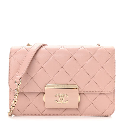 Chanel Sheepskin Quilted Mini Beauty Lock Flap Pink 1 of 10