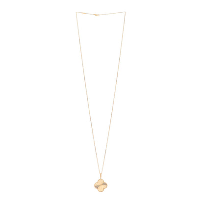 Van Cleef & Arpels 18K Yellow Gold Guilloche Magic Alhambra Long Necklace 3 of 7