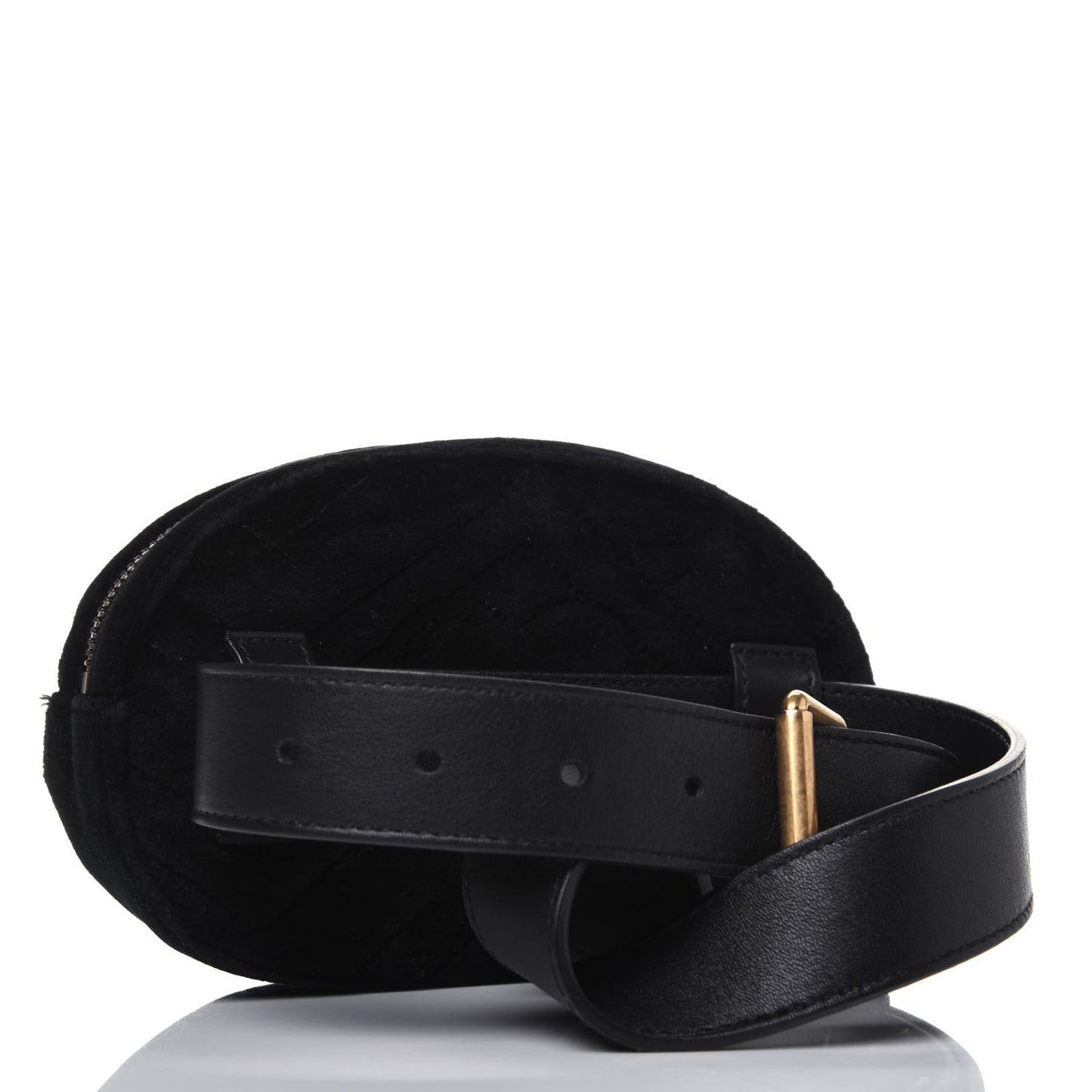 Velvet Matelasse Marquise Crystals GG Marmont Belt Bag 75 30 Black
