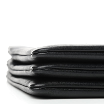 Celine Lambskin Large Trio Crossbody Bag Black 6 of 10
