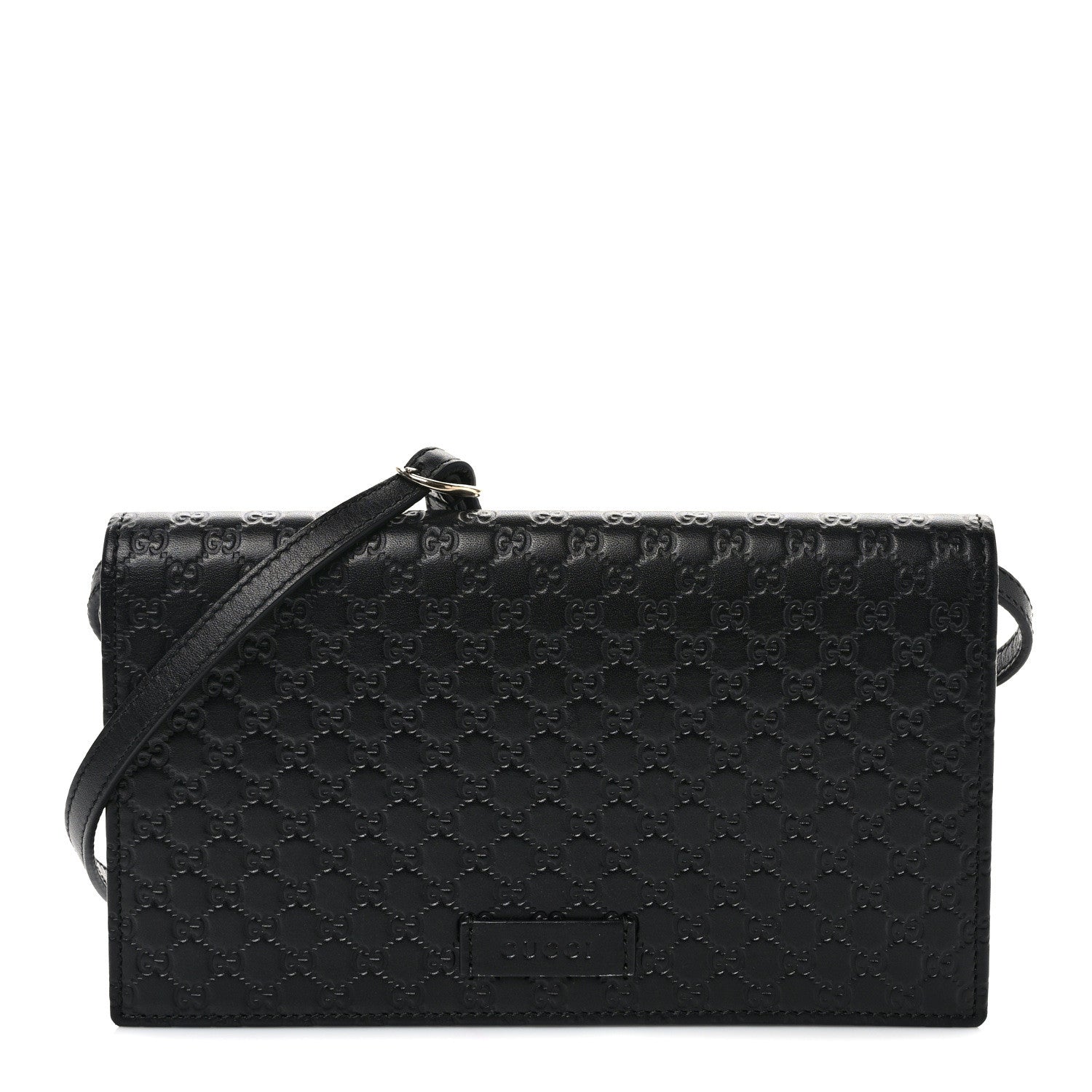 Gucci Microguccissima Crossbody Wallet Black 1 of 9