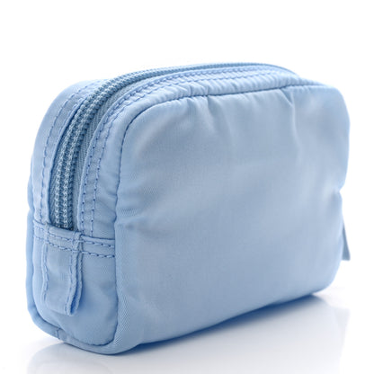Prada Nylon Tessuto Cosmetic Pouch Light Blue 3 of 7