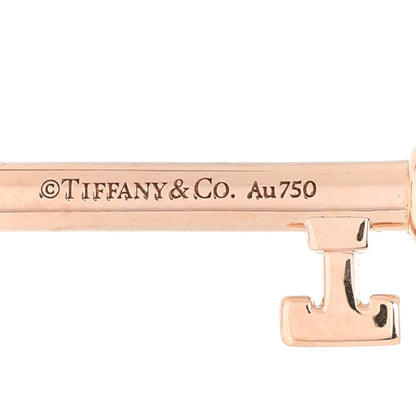 Tiffany 18K Rose Gold Ruby Atlas Pierced Key Pendant 3 of 4