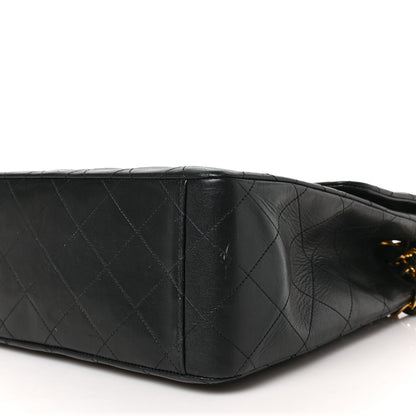 Chanel Lambskin Quilted XL Jumbo Single Flap Black 10 of 11