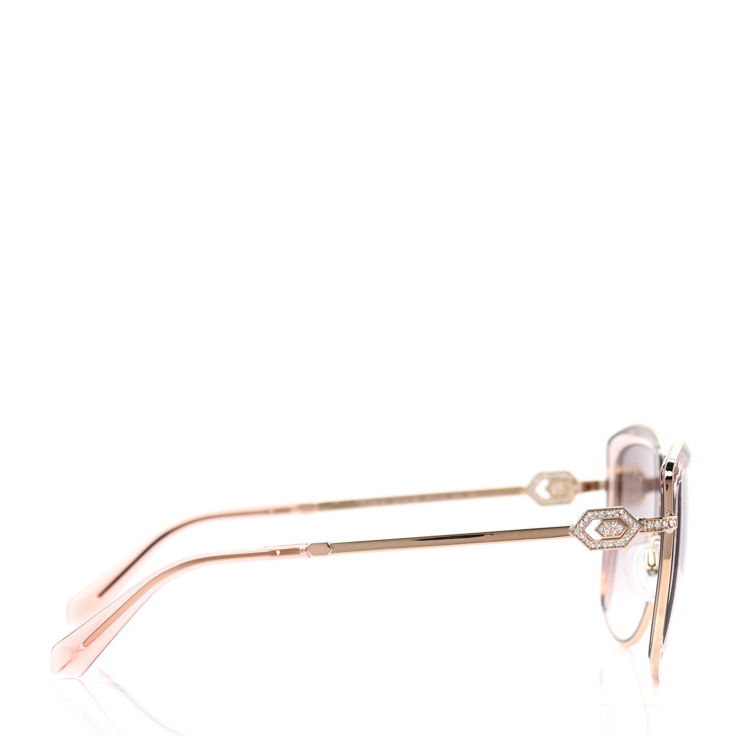 Bulgari Crystal Sunglasses 6128-B Gold 3 of 8