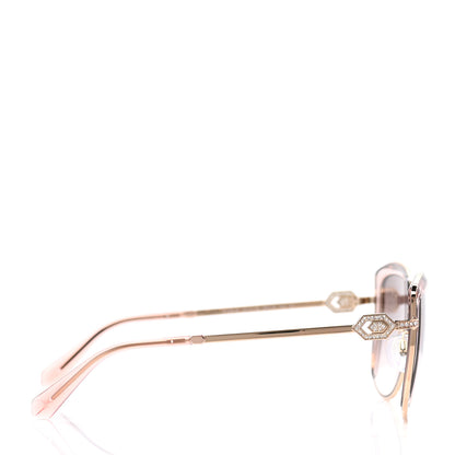 Bulgari Crystal Sunglasses 6128-B Gold 3 of 8