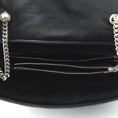 Saint Laurent Calfskin Y Quilted Monogram Large Loulou Chain Satchel Black 5 of 9