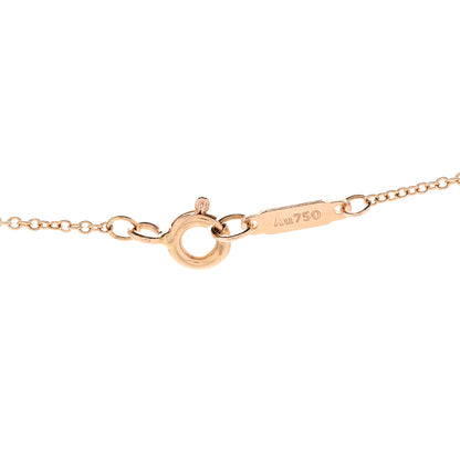 Tiffany 18K Rose Gold Mini Key Pendant Necklace 4 of 5