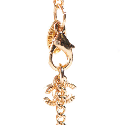 Chanel Gripoix Poured Glass Pearl Maltese Cross Necklace Gold 4 of 7