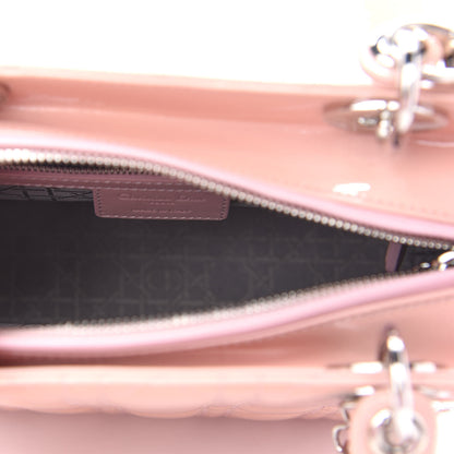 Christian Dior Patent Cannage Medium Lady Dior Rose Clair 5 of 9