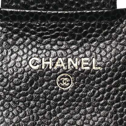 Chanel Caviar Quilted Large Gusset Flap Wallet Black 10 of 15
