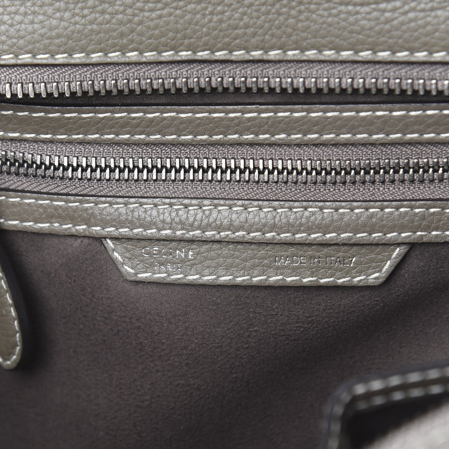 Drummed Calfskin Micro Luggage Souris
