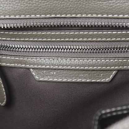 Celine Drummed Calfskin Micro Luggage Souris 5 of 9