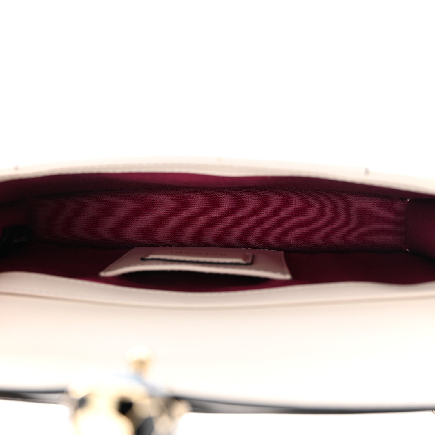 Bulgari Calfskin Serpenti Forever Shoulder Bag White 5 of 12