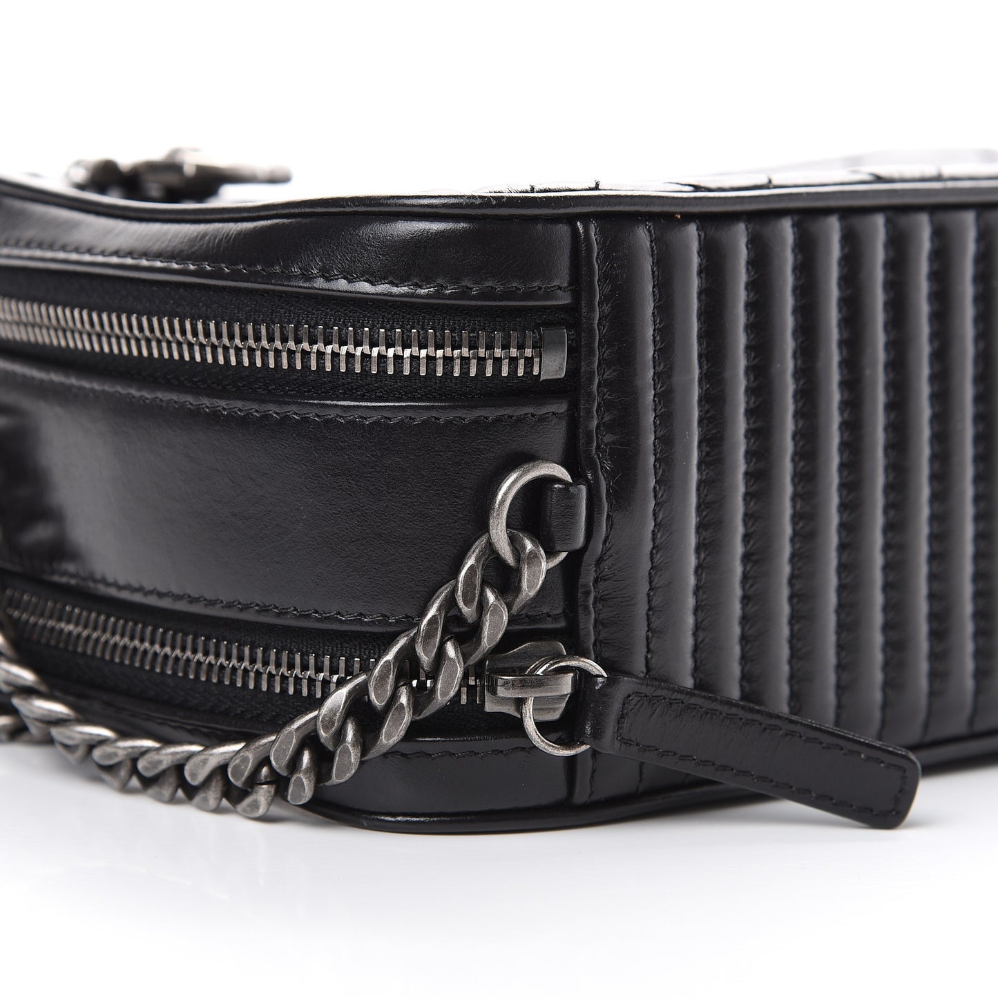 Lambskin Large Coco Boy Camera Case Black