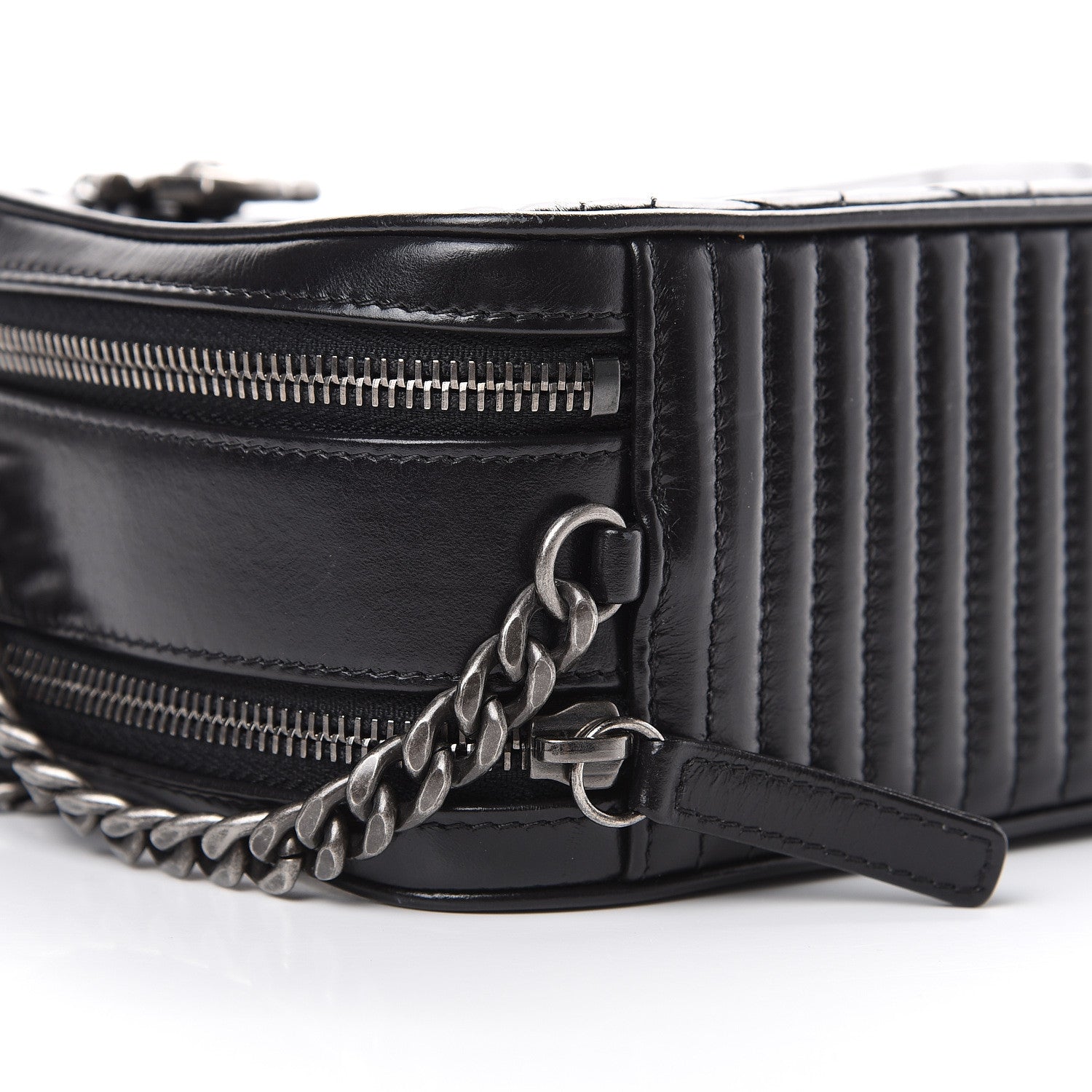 Chanel Lambskin Large Coco Boy Camera Case Black 9 of 10