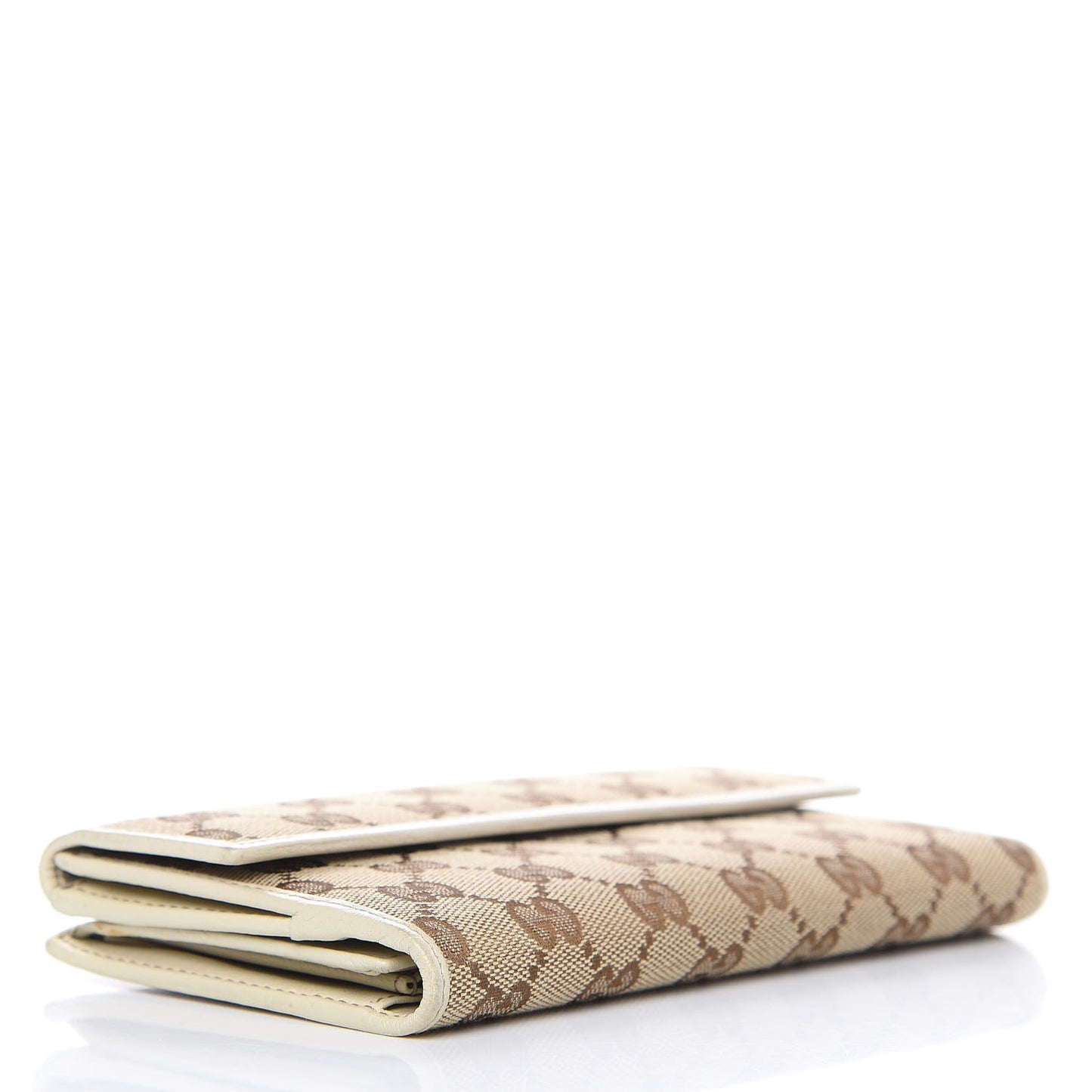 Monogram Icon Bar Continental Flap Wallet Off White