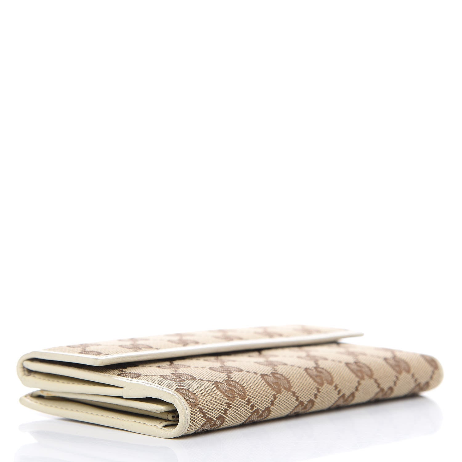 Gucci Monogram Icon Bar Continental Flap Wallet Off White 4 of 11