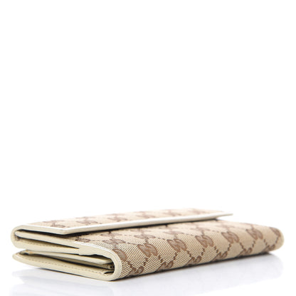 Gucci Monogram Icon Bar Continental Flap Wallet Off White 4 of 11