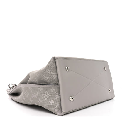 Louis Vuitton Reverse Mahina Carmel Hobo Gris Souris Gray 4 of 9
