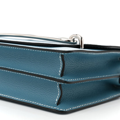 Hermes Evercolor Mini Sac Roulis New Blue Jean 10 of 11