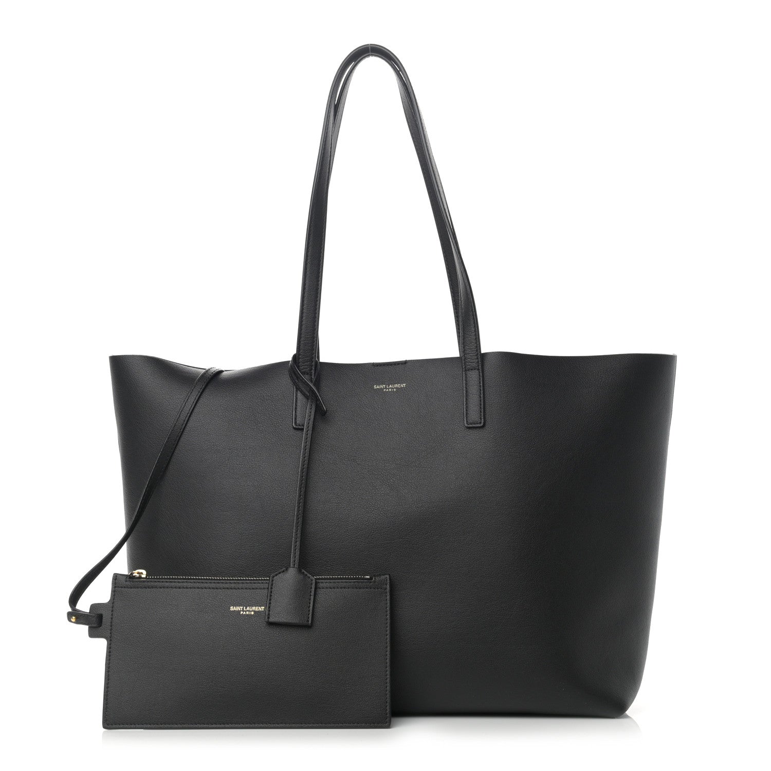 Saint Laurent Calfskin Large Shopping Tote Black 1 of 12