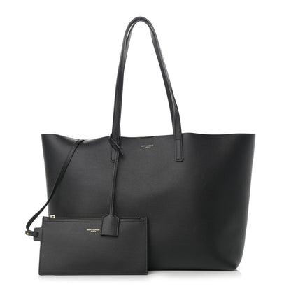 Saint Laurent Calfskin Large Shopping Tote Black 1 of 12