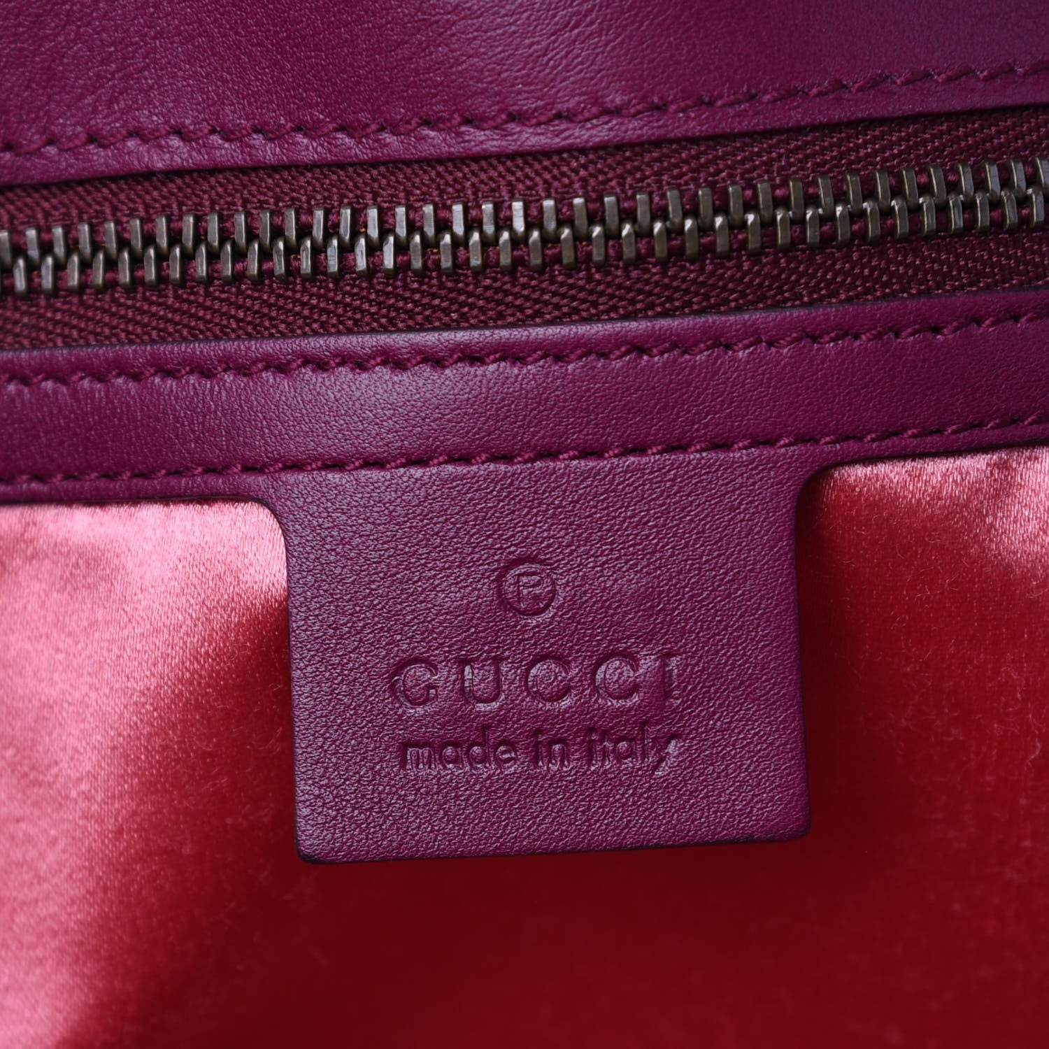 Gucci Velvet Matelasse Loved Embroidered Medium GG Marmont Shoulder Bag Fuchsia Violet Cyclamen 6 of 8