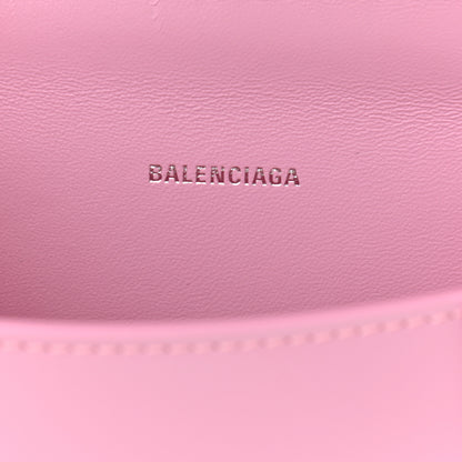 Balenciaga Shiny Box Calfskin Tonal B Hourglass Top Handle Bag XS Candy Pink 6 of 12