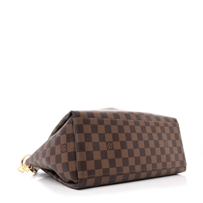 Louis Vuitton Damier Ebene Odeon Tote MM Black 4 of 9