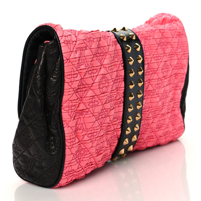 Louis Vuitton Satin Quilted Monogram Coquette Pochette Bunny Pink 3 of 9