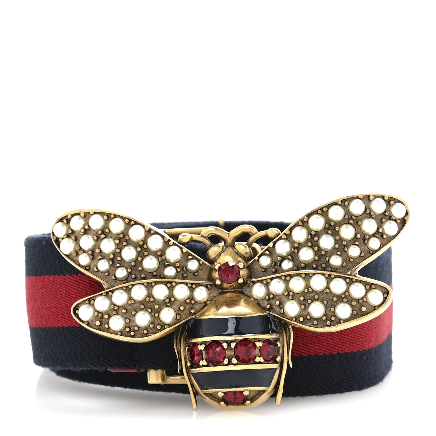 Web Queen Margaret Bee Belt 90 36 Red Navy
