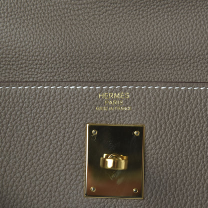 Hermes Togo Kelly Retourne 32 Etoupe 8 of 11