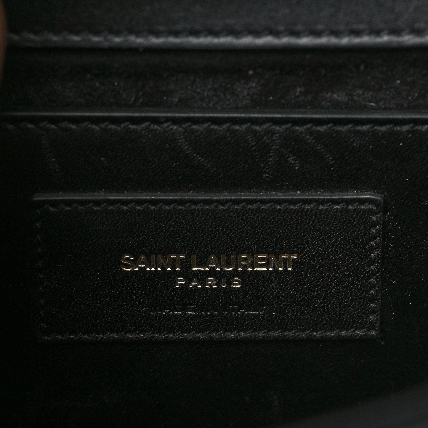 Calfskin Small Classic Monogram Kate Tassel Satchel Black