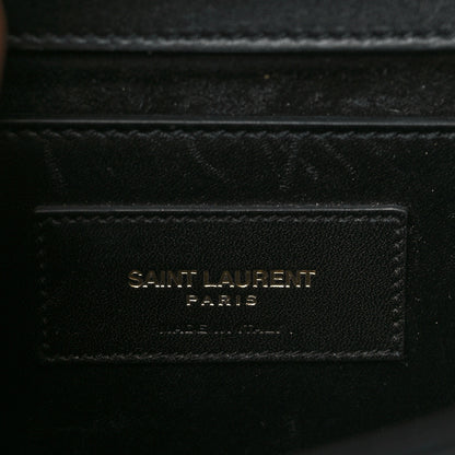 Saint Laurent Calfskin Small Classic Monogram Kate Tassel Satchel Black 6 of 9