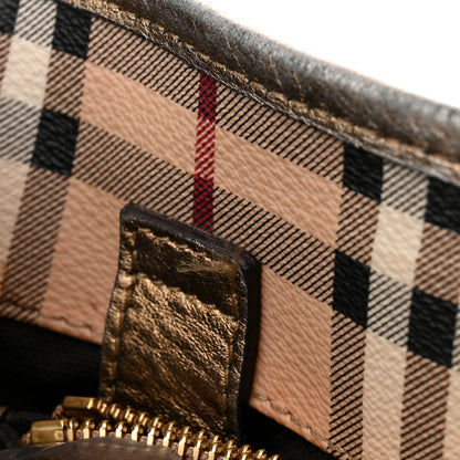 Burberry Haymarket Check Small Canterbury Tote Bronze 15 of 15