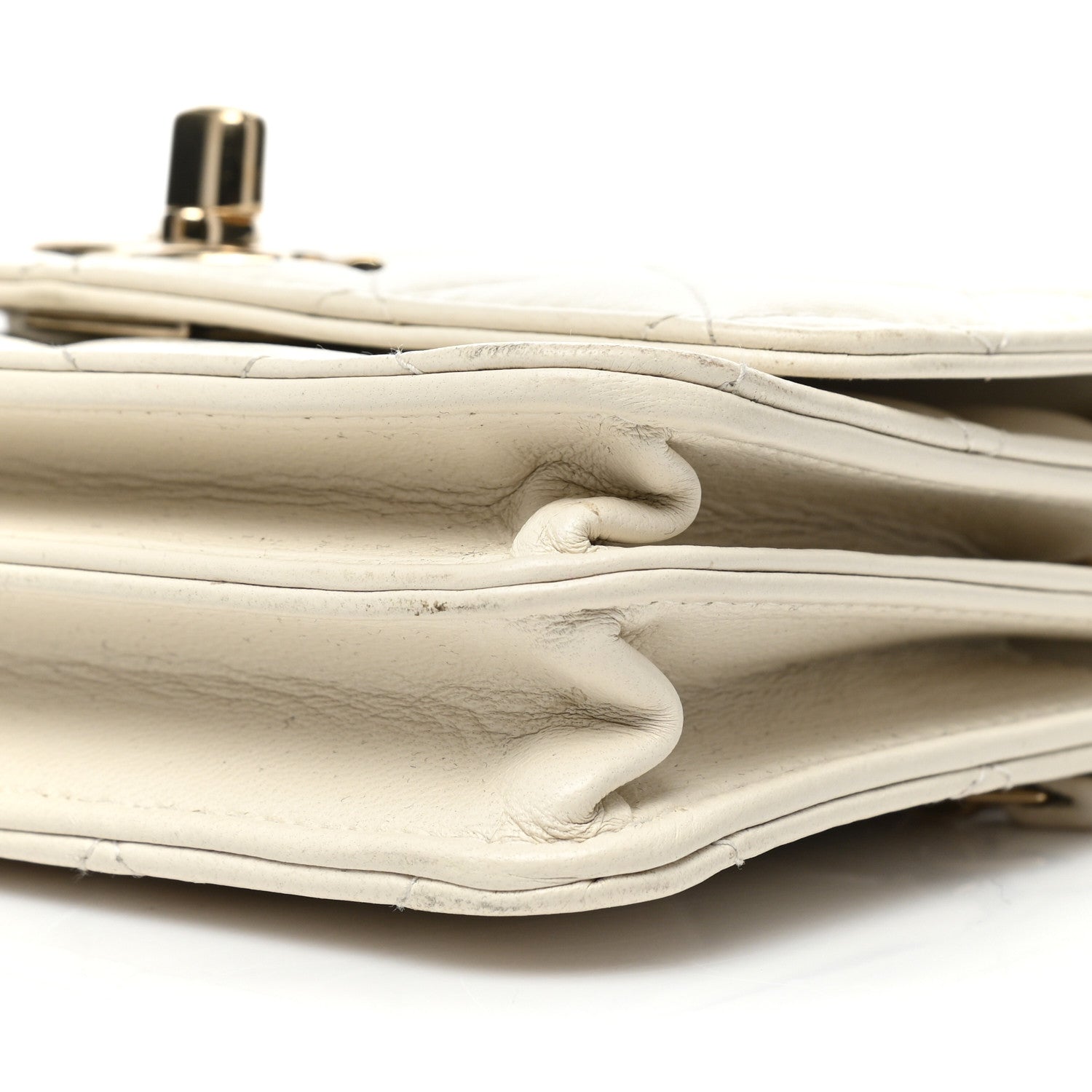 Chanel Lambskin Quilted Mini Trendy CC Wallet On Chain WOC White 9 of 14