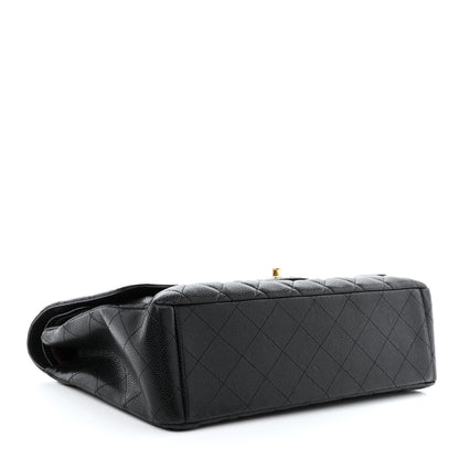 Chanel Caviar Quilted Maxi Double Flap Black 4 of 12
