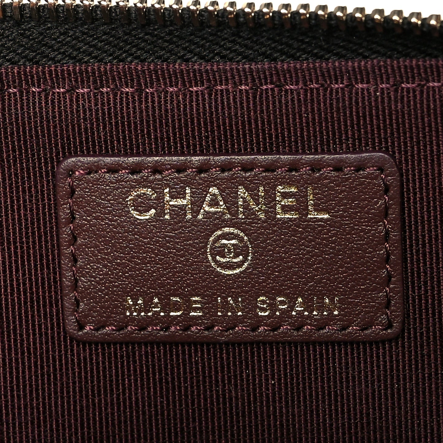 Caviar Quilted Zipped Key Holder Case Black