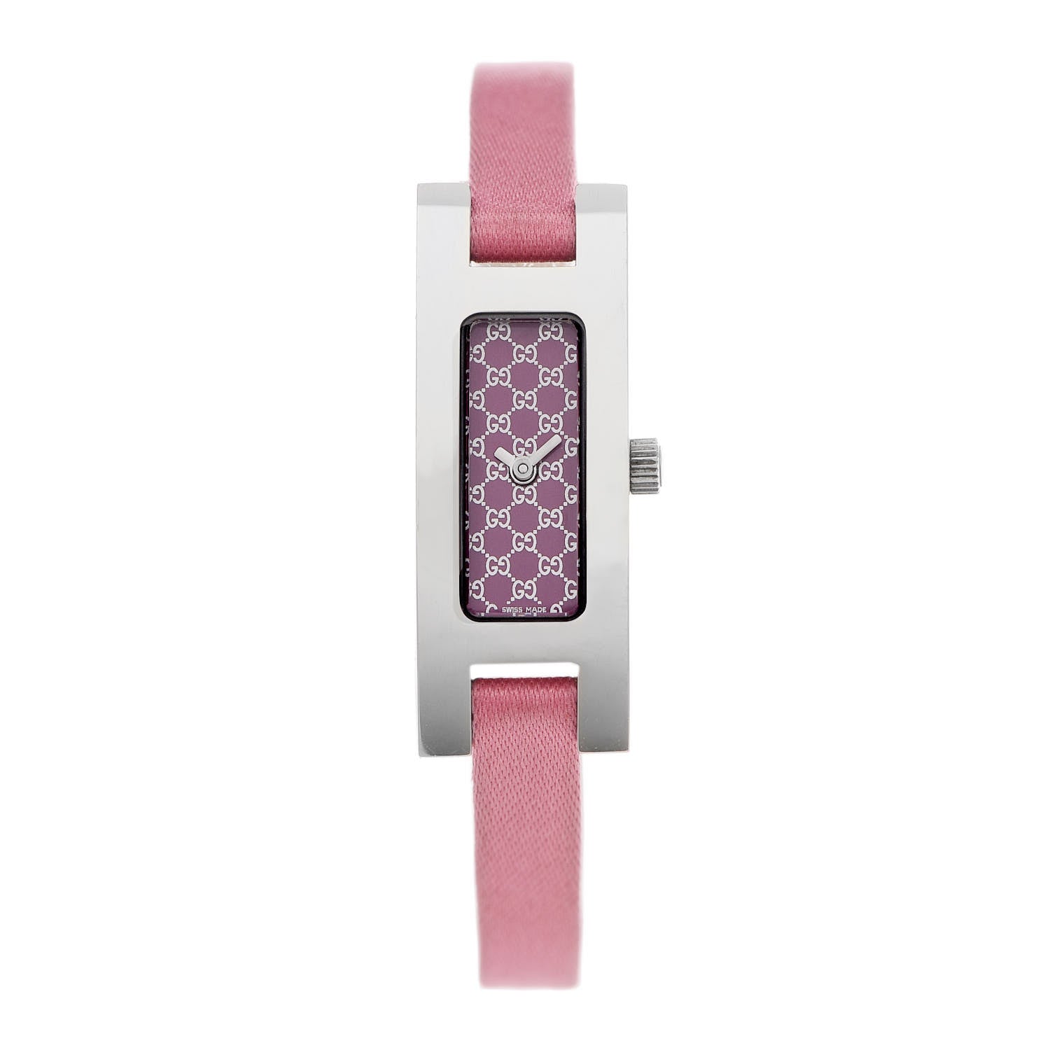 Gucci Stainless Steel Satin 12mm 3900L Quartz Watch Pink 1 of 4