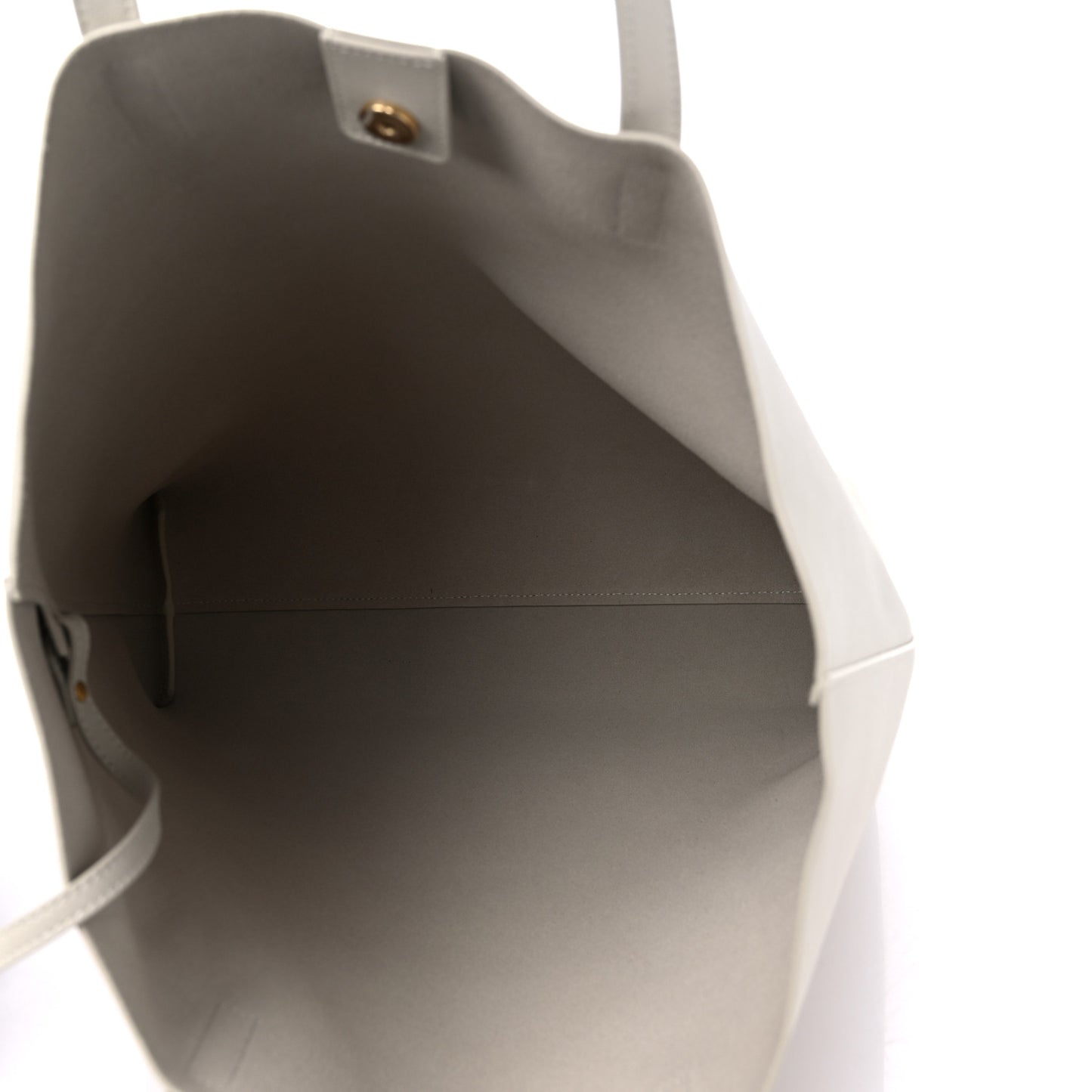 Calfskin North South Shopping Tote Porcellana