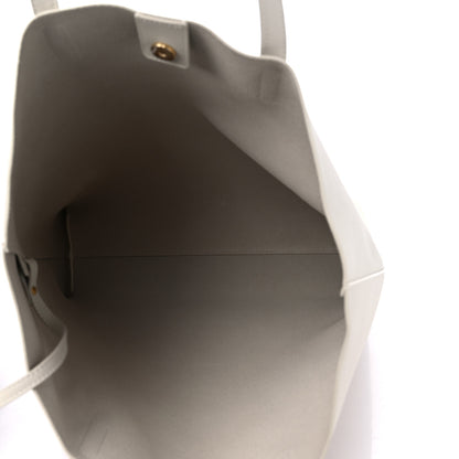 Saint Laurent Calfskin North South Shopping Tote Porcellana 6 of 9