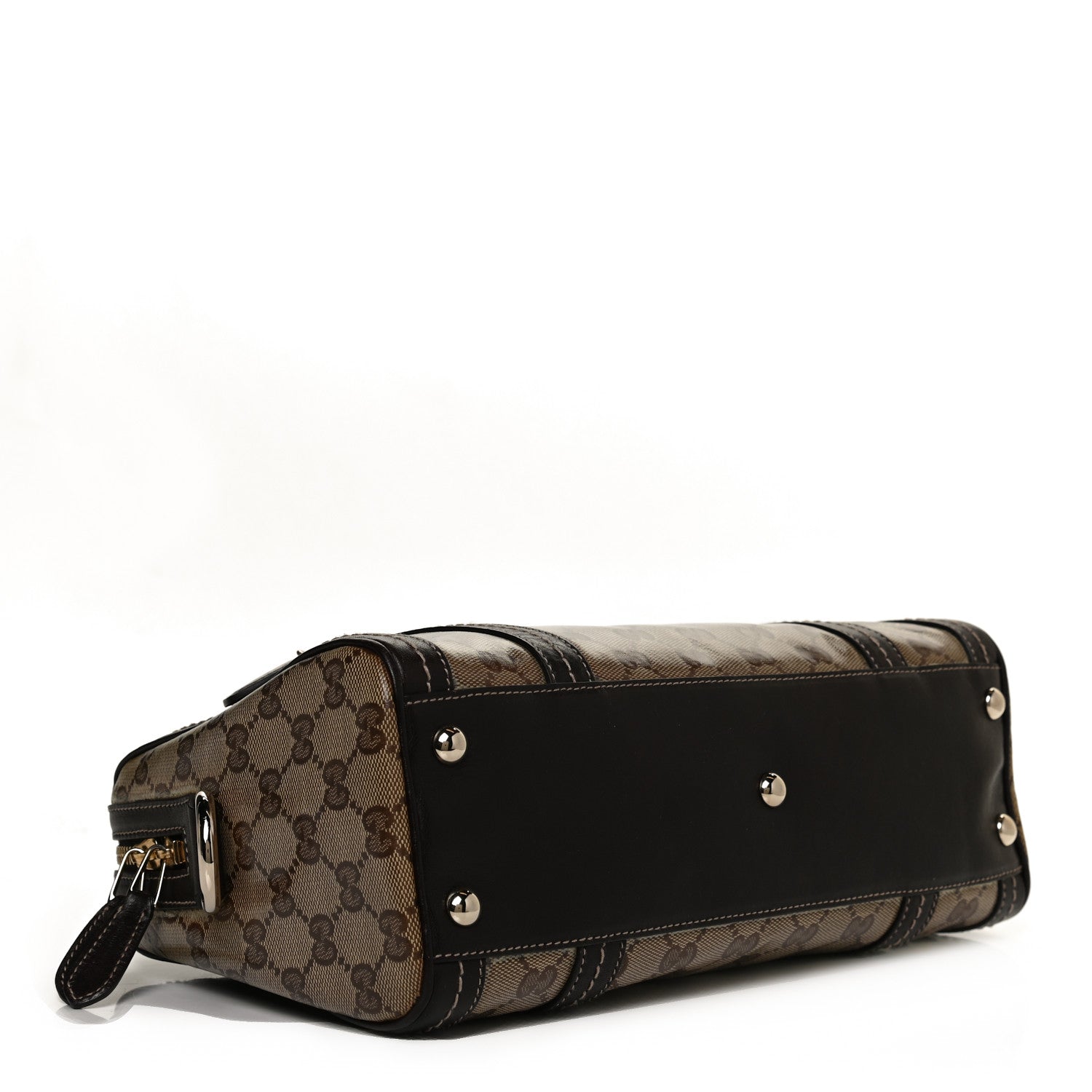 Gucci Crystal Monogram Duchessa Boston Bag Brown 4 of 14